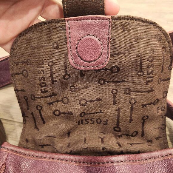 Fossil vintage leather cross body purse - Picture 2 of 6